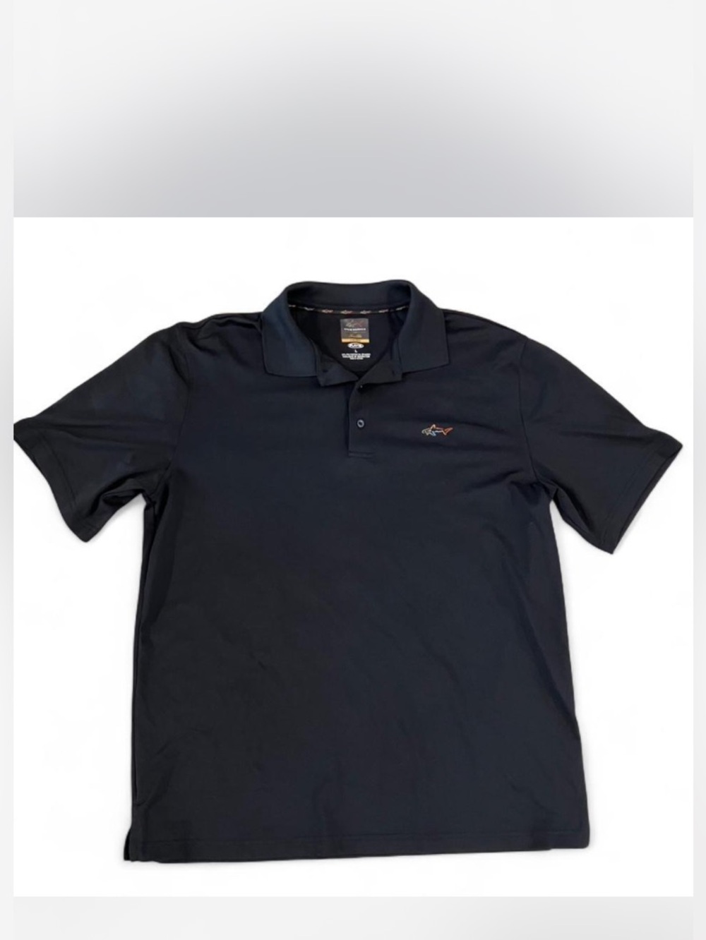 Greg Norman for task Elba 5 iron play dry black men’s golf polo size large